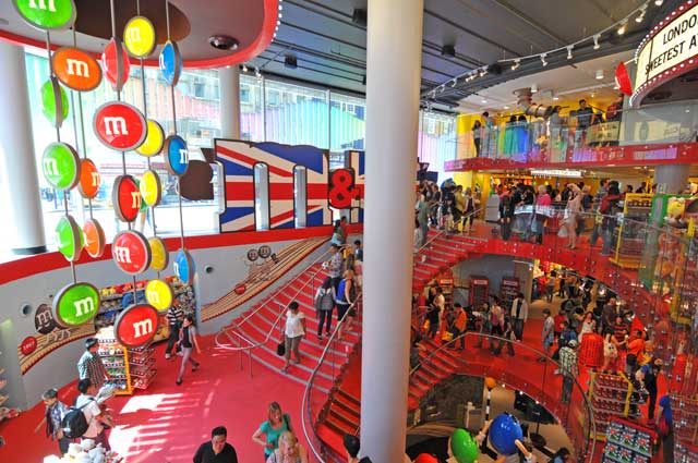 The new M&Ms megastore in London pumps in a smell of fresh chocolate