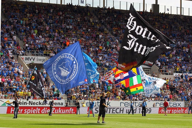 The incident occurred at Hoffenheim's home game against Borussia Dortmund at the weekend