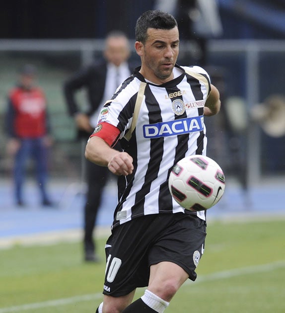 Di Natale plays at the Emirates tonight