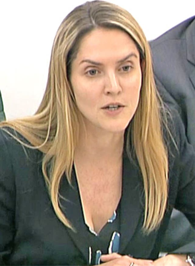 Louise Mensch during the Phone-hacking Committee hearing