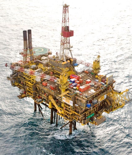 The Gannett Alpha platform has leaked 218 tonnes of oil in the North Sea