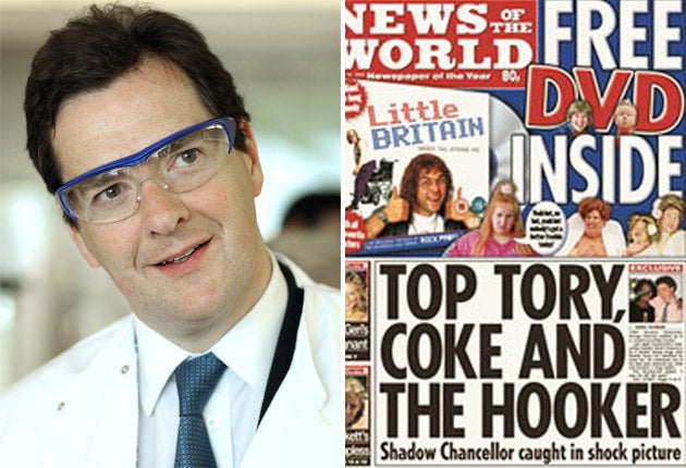 George Osborne and the NOTW splash that he was targeted by