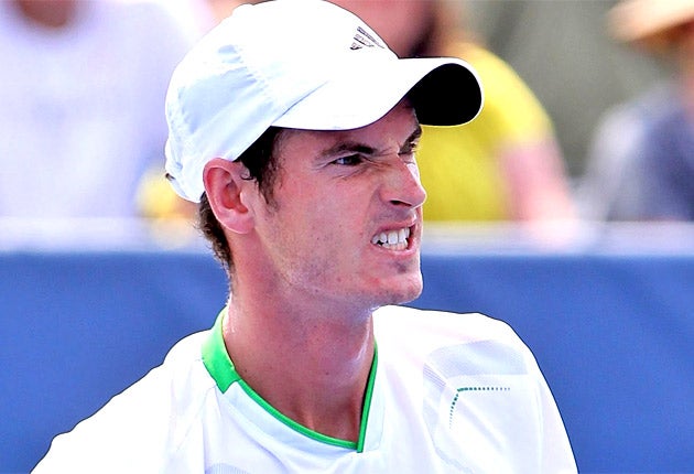 Andy Murray went 3-1 down in the first set before composing himself