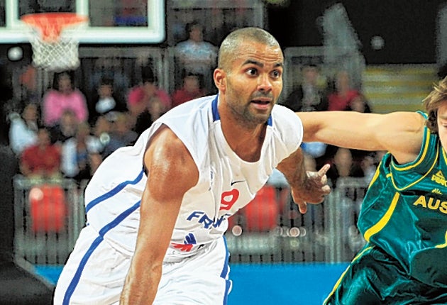 Tony Parker's athleticism dazzled the crowd in the Basketball Arena