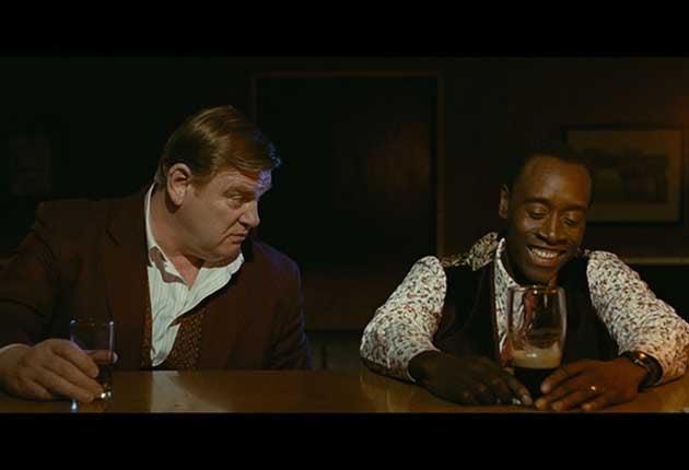 Great Craic: Bullish Brendan Gleeson, left, with a long-suffering Don Cheadle in The Guard
