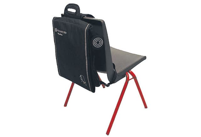 CONCENTRATE:<br/> The chairpadbag is both a spacious schoolbag and a new way of staying comfortable in class. It's designed to hook over the back of a school chair to make even the hardest seat comfy. <br/>£19.99, concentrate.org.uk