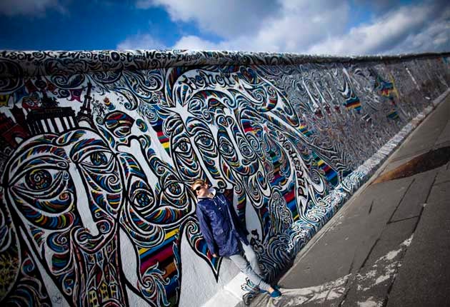 A painted part of the former Berlin Wall