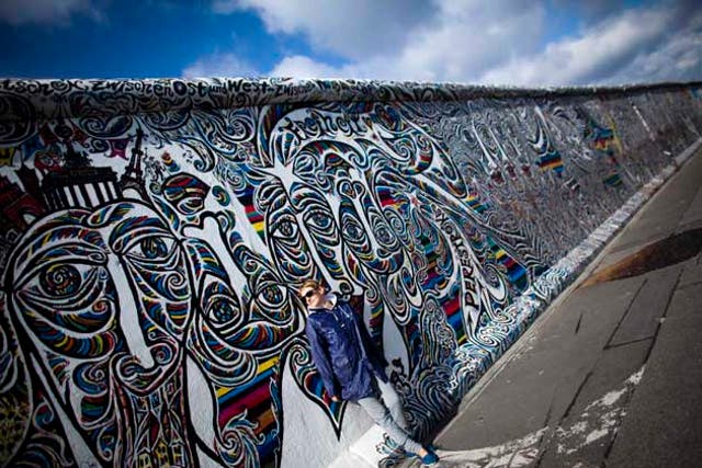 A painted part of the former Berlin Wall