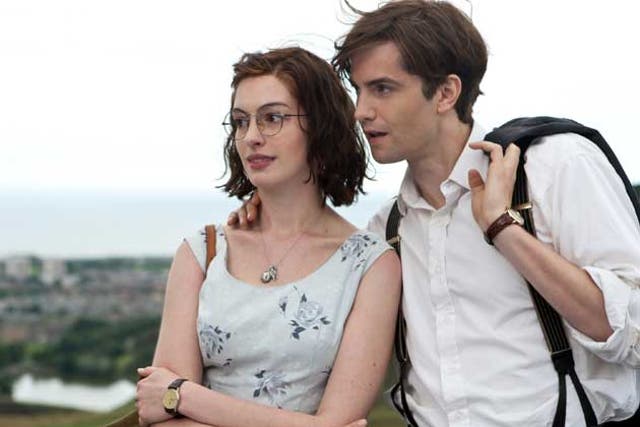 Odd Couple: Jim Sturgess and a wobbly-accented Anne Hathaway can't avoid each other in One Day