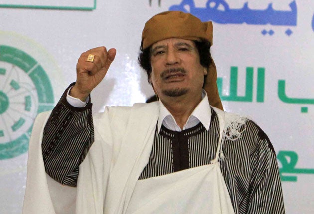 As Gaddafi sees power slipping away, his words are becoming more defiant and grandiose