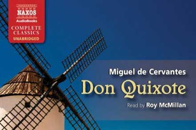 1. Don Quixote<br/>
The late Peter Cook once joked that even Cervantes hadn't read Don Quixote all the way through. Now you can tackle the voluminous classic with this unabridged recording.<br/>
Price: £85, naxosaudiobooks.com