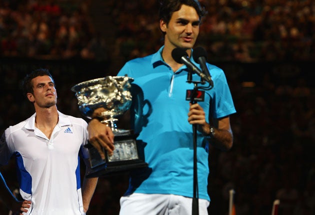 Andy Murray (left) has the misfortune to be playing in the same era as greats like Roger Federer