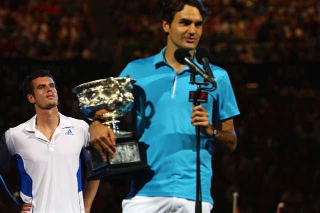 Andy Murray (left) has the misfortune to be playing in the same era as greats like Roger Federer