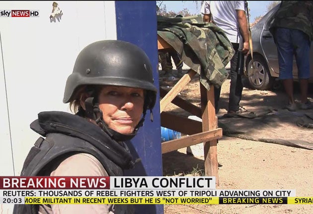 War reporter Alex Crawford has been at the sharp end of Sky's Libya coverage