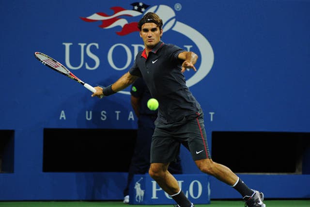 Roger Federer cruised into the second round