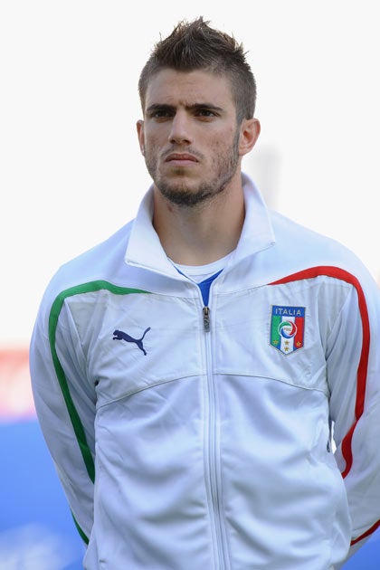 Davide Santon plays for the Italian under-21s