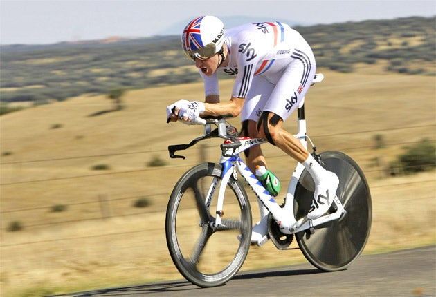 Bradley Wiggins is well-placed in the Vuelta a Espana after a fine time trial effort