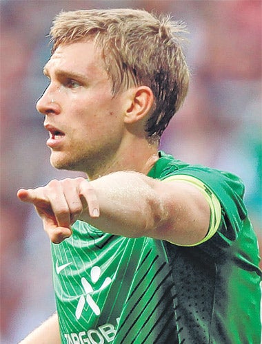 Per Mertesacker had only recently been awarded the captaincy at Werder Bremen