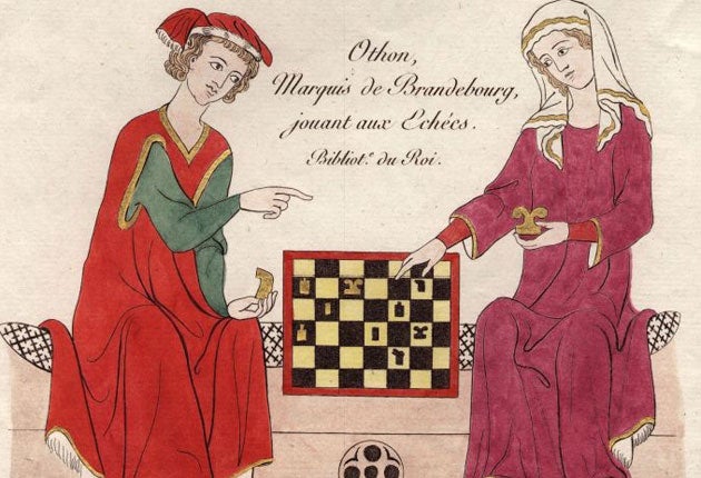 Moving: Othon, the 14th-century Marquis de Brandebourg, plays chess