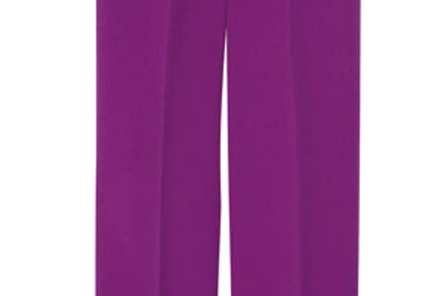 <p><b>YSL</b></p> <p>I love these sumptuous high-waisted crêpe-wool trousers from YSL. They work beautifully with a strong oriental palette of emerald greens, rich gold and black. The perfect evening-wear alternative to a dress.</p> <p><b>Where </b>www.net-a-porter.com</p> <p><b>How much </b>£730 </p>