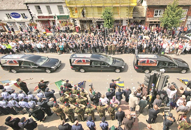 The Wiltshire town has paid its respects to 167 soldiers since April 2007