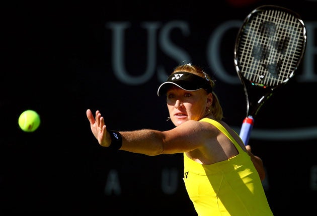 Elena Baltacha at the US Open