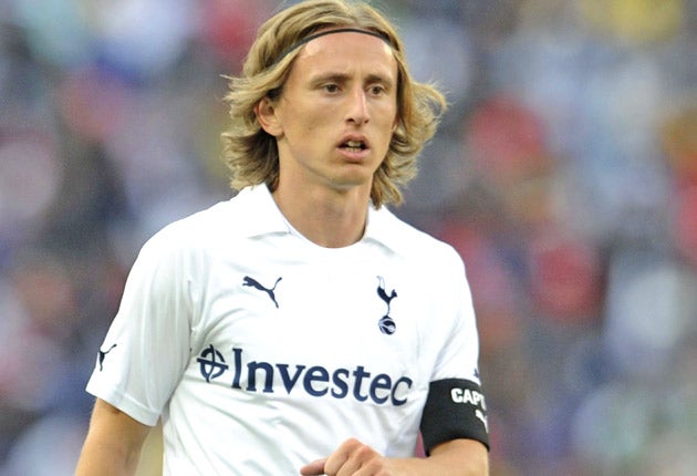 Modric has played just once for Tottenham this term, the 5-1 defeat to City