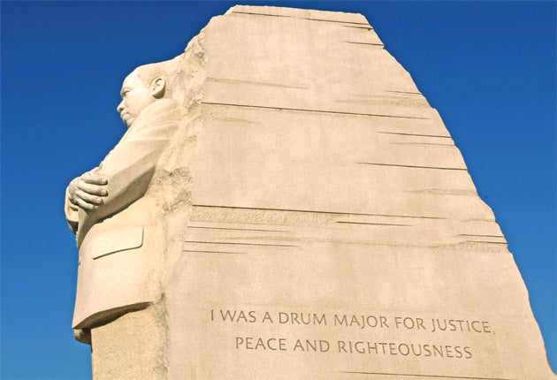The Martin Luther King sculpture was unveiled in Washington last week