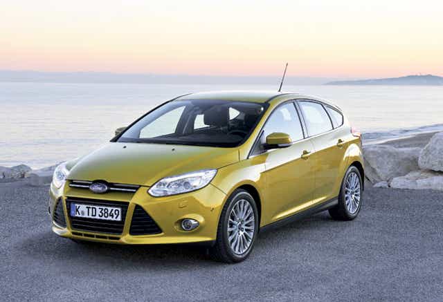 The internet on four wheels: Ford's new Sync system will be the first to be offered across a company's whole range of vehicles, including the
Ford Focus, when it is launched early next year