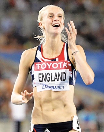 Hannah England won an unexpected silver in the 1500m in Daegu