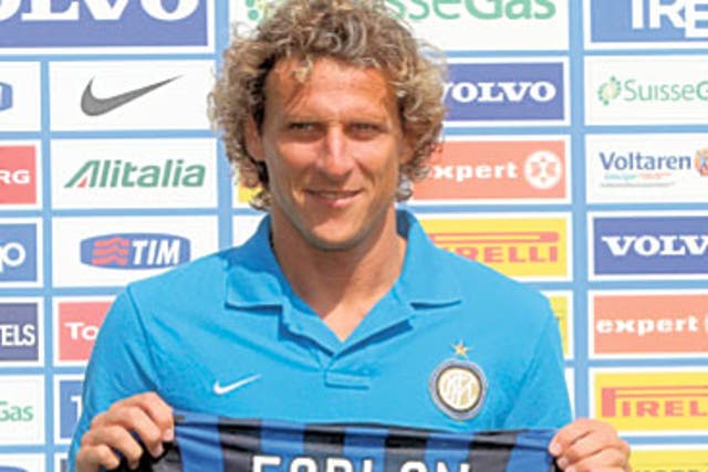 Diego Forlan's move to Internazionale caught the eye on the Continent
