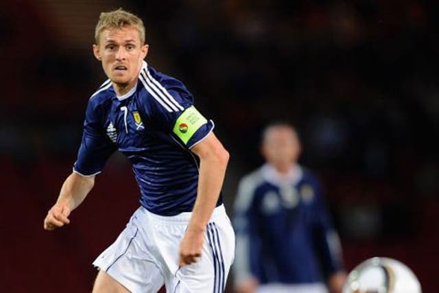 Scotland captain Darren Fletcher has given Craig Levein a timely lift
with his return to full fitness
