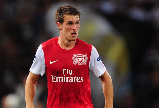 Young Welshman Aaron Ramsey, of Arsenal, is likely to be a key figure in midfield for Team GB