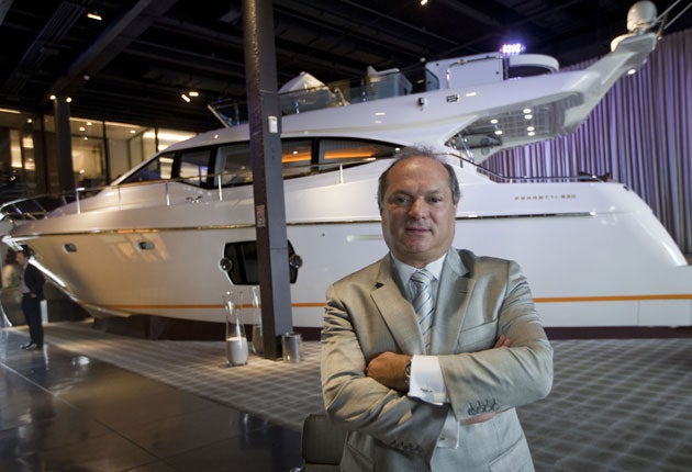 Marcio Christiansen, CEO of Ferretti's shipyard outside São Paulo