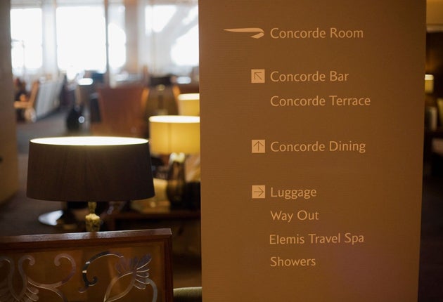 Heathrow's Concorde Lounge boasts private cabanas and an Elemis spa. Expect to see Rod Stewart admiring the bar's panoramic views