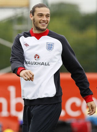 The Liverpool striker Andy Carroll trains with England but has fallen out of favour with club and country
