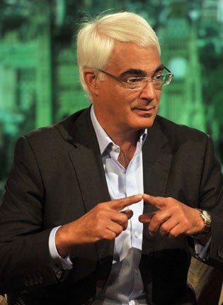 Alistair Darling on The Andrew Marr Show yesterday