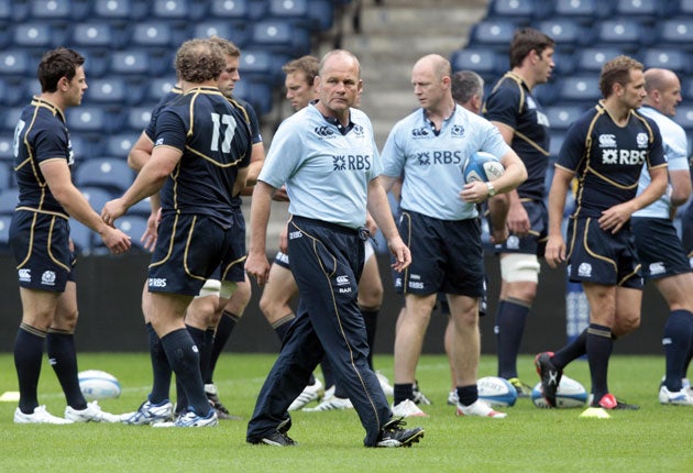 Andy Robinson's Scotland face his former side England in their last group match