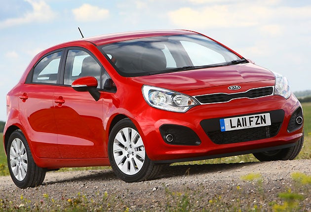 The Kia Rio is a stockily handsome machine, with the high, rising waistline and centrally-pinched front upper grille of all new Kia designs