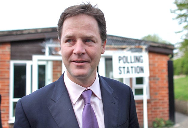 Nick Clegg wanted a May vote to boost the chance of a win for the Yes campaign