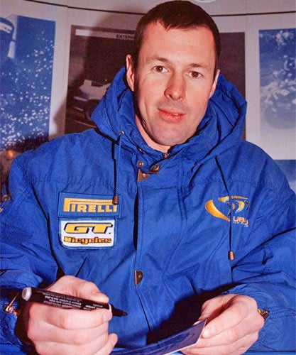 Colin McRae, above, and three passengers died at the scene of the crash