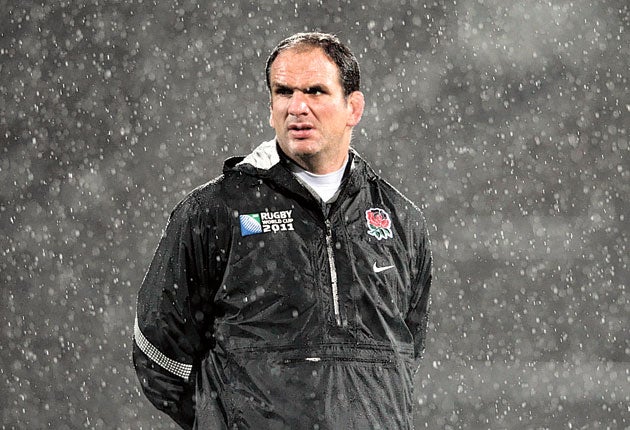 The England coach Martin Johnson: 'We need to be smart'
