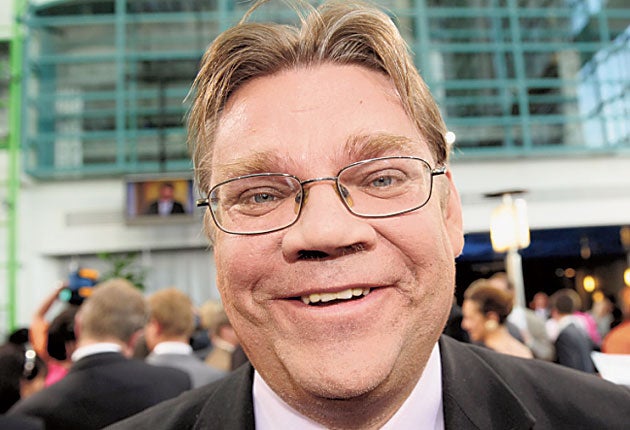 Timo Soini leads the True Finns, which has described immigrants as 'parasites'