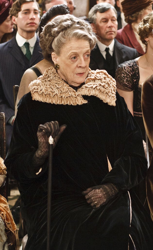 Dame Maggie Smith stars in Downtown Abbey as Countess Violet