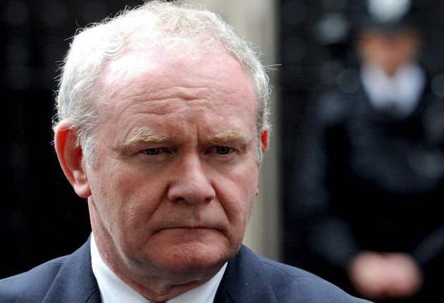 Martin McGuinness is currently the Deputy First Minister of Northern Ireland