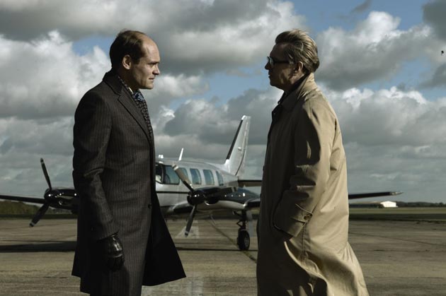 Gary Oldman, right, as Smiley with David Dencik as Toby Esterhase in Tinker Tailor Soldier Spy