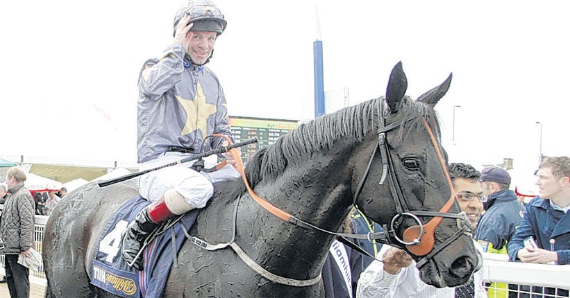 Our hero: Franny Norton takes the plaudits after putting his Ayr Gold Cup disappointments behind him on Our Jonathan