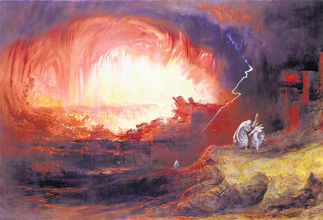 The Canaanite city of Sodom is destroyed by God