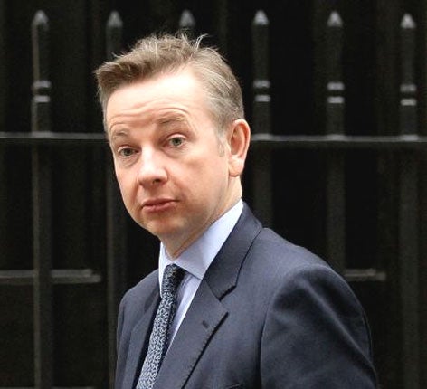 Michael Gove launched a broadside at union leaders today