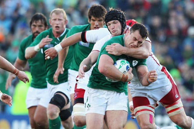 <b>IRELAND</b><br/> <b>Cian Healy: </b> Typically robust and dynamic with ball-in-hand, looked hungry in possession and appears to be high on confidence. 6